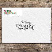 Frohe Weihnachten Rot und Grün Custom