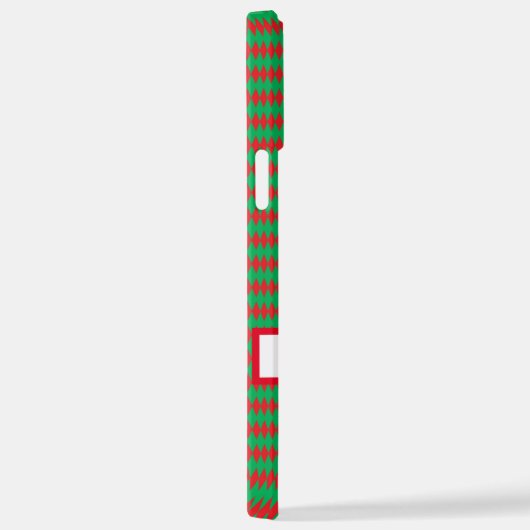 Frohe Weihnachten rot und grün Fall iPhone Hülle (Rechte Seite)