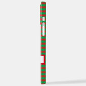 Frohe Weihnachten rot und grün Fall iPhone Hülle (Linke Seite)
