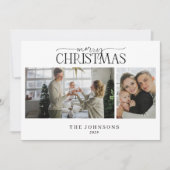 Frohe Weihnachten Rot und Grün Kariert 2 Foto (Vorderseite)