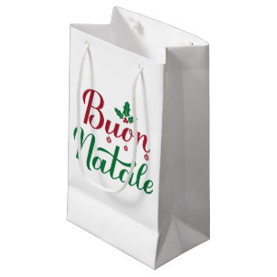 Frohe Weihnachten Rot und Grün Weihnachten  Kleine Geschenktüte