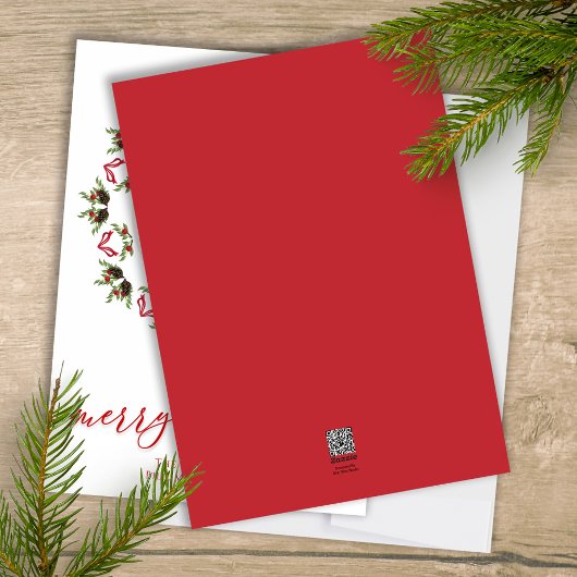 Frohe Weihnachten Rote Calligraphie Ein Foto