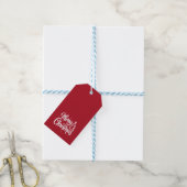 Frohe Weihnachten Rote Feiertage Geschenkanhänger (Mit Garn)