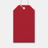 Frohe Weihnachten Rote Feiertage Geschenkanhänger (Rückseite)