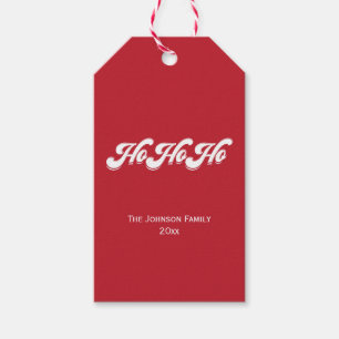 Frohe Weihnachten Rote Ho Ho Ho Geschenkanhänger