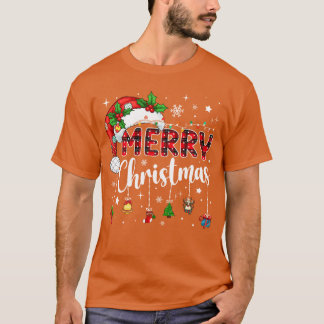 Frohe Weihnachten Rote Santa-Mütze Rein Xmas Match T-Shirt