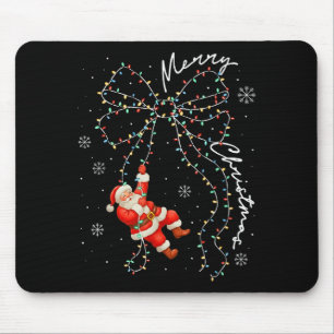 Frohe Weihnachten Rote Santa-Mütze Rentier Weihnac Mousepad