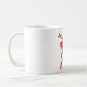 Frohe Weihnachten Rote Schleife Kaffeetasse (Links)