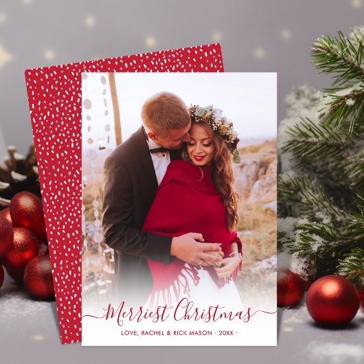 Frohe Weihnachten Rote Schrift Ein Foto Weihnachte