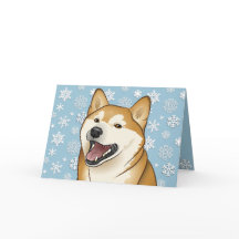 Frohe Weihnachten rote Shiba Inu kundengerechte