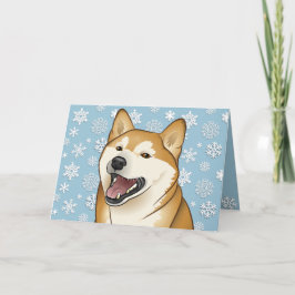 Frohe Weihnachten rote Shiba Inu kundengerechte