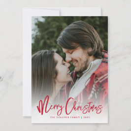 Frohe Weihnachten Rote Typografie Foto