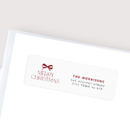 Frohe Weihnachten rote Typografie moderne Feiertag