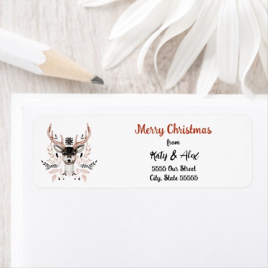 Frohe Weihnachten Rote Typografie Moderne stilvoll (Insitu)