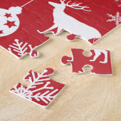 Frohe Weihnachten: Rote Vintage-Kollektion Puzzle (Seite)