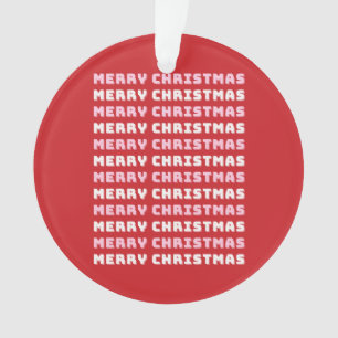 Frohe Weihnachten, rote Weihnachten, Feiertage Ornament