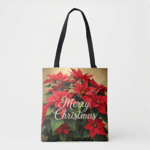 Frohe Weihnachten Rote Weihnachtssterne Tasche
