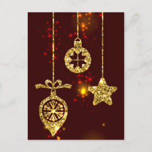 Frohe Weihnachten Roter Feiertag Glitzer Sparkling