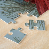Frohe Weihnachten Roter Kardinal, Berries, Pinecon Puzzle (Seite)