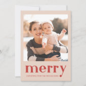 Frohe Weihnachten Roter Karierter Karo Foto (Vorderseite)