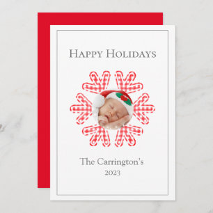 Frohe Weihnachten Roter Karierter Schneeflocken Fo