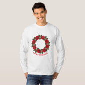 Frohe Weihnachten Roter Rosenkranz Frohe Weihnacht T-Shirt (Vorne ganz)