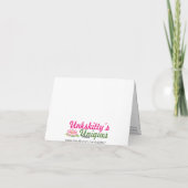 Frohe Weihnachten- roter/schwarzer Squiggle Feiertagskarte (Rückseite)