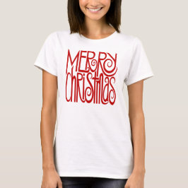 Frohe Weihnachten Roter T - Shirt