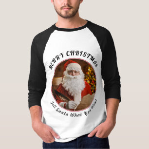 Frohe Weihnachten Roter Weihnachtsmann Weihnachtsb T-Shirt