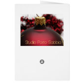 Frohe Weihnachten! Roter Winterschnee Collage (Hinten)