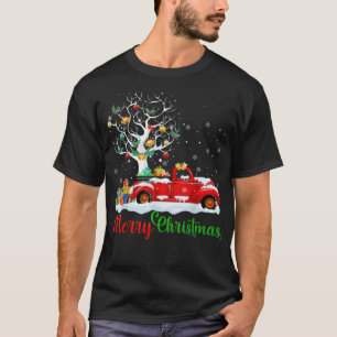 Frohe Weihnachten Rotes Lastwagen Weihnachtsbaum K T-Shirt