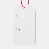 Frohe Weihnachten Rottweiler Dog Weihnachtsbaum Geschenkanhänger (Rückseite)