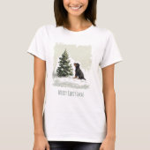 Frohe Weihnachten Rottweiler Dog Weihnachtsbaum T-Shirt (Vorderseite)