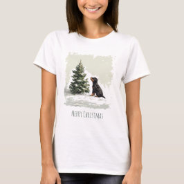 Frohe Weihnachten Rottweiler Dog Weihnachtsbaum T-Shirt
