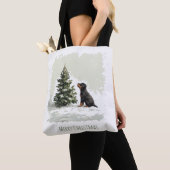 Frohe Weihnachten Rottweiler Dog Weihnachtsbaum Tasche (Von Nahem)