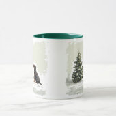 Frohe Weihnachten Rottweiler Dog Weihnachtsbaum Tasse (Zentrum)