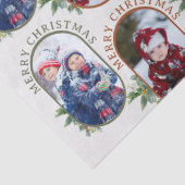 Frohe Weihnachten Rounded Lozenge 2 Foto Muster Seidenpapier (Detail)