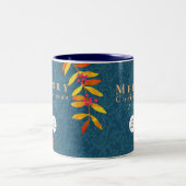 Frohe Weihnachten Royal Blue Business Tasse (Mittel)
