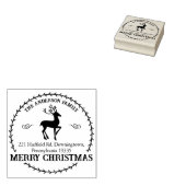 Frohe Weihnachten, Rücksendeadresse für die Famili Gummistempel (Stempel)