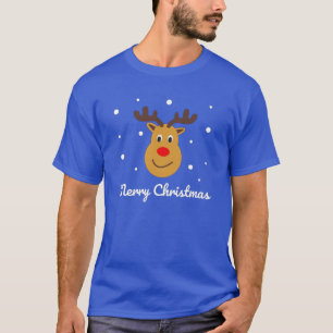Frohe Weihnachten Rudolph Reindeer T - Shirt