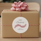 Frohe Weihnachten Rund Sticker