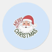 Frohe Weihnachten Runder Aufkleber (Vorderseite)