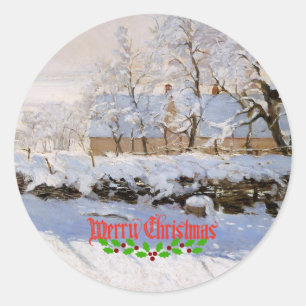 Frohe Weihnachten, Runder Aufkleber