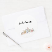 Frohe Weihnachten Runder Aufkleber (Umschlag)