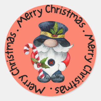 Frohe Weihnachten Runder Aufkleber
