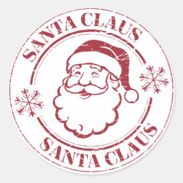 Frohe Weihnachten Runder Aufkleber