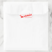 Frohe Weihnachten Runder Aufkleber (Tasche)