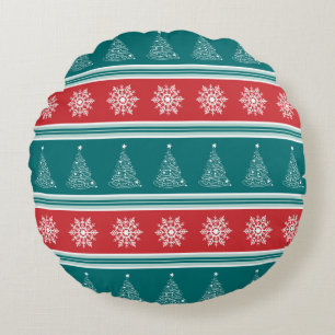 Frohe Weihnachten Rundes Kissen