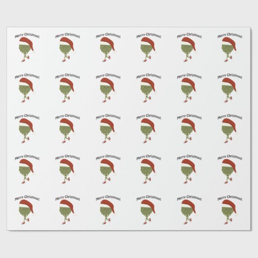 Frohe Weihnachten! Running Artichoke Geschenkpapier (Flach)
