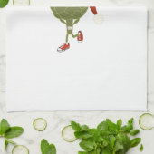 Frohe Weihnachten! Running Artichoke Handtuch (Gefaltet)